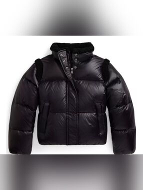 NWT- Polo Black Puffer Jacket SIZE 16 L, CAN FIT A XS OR S WOMEN PETITE